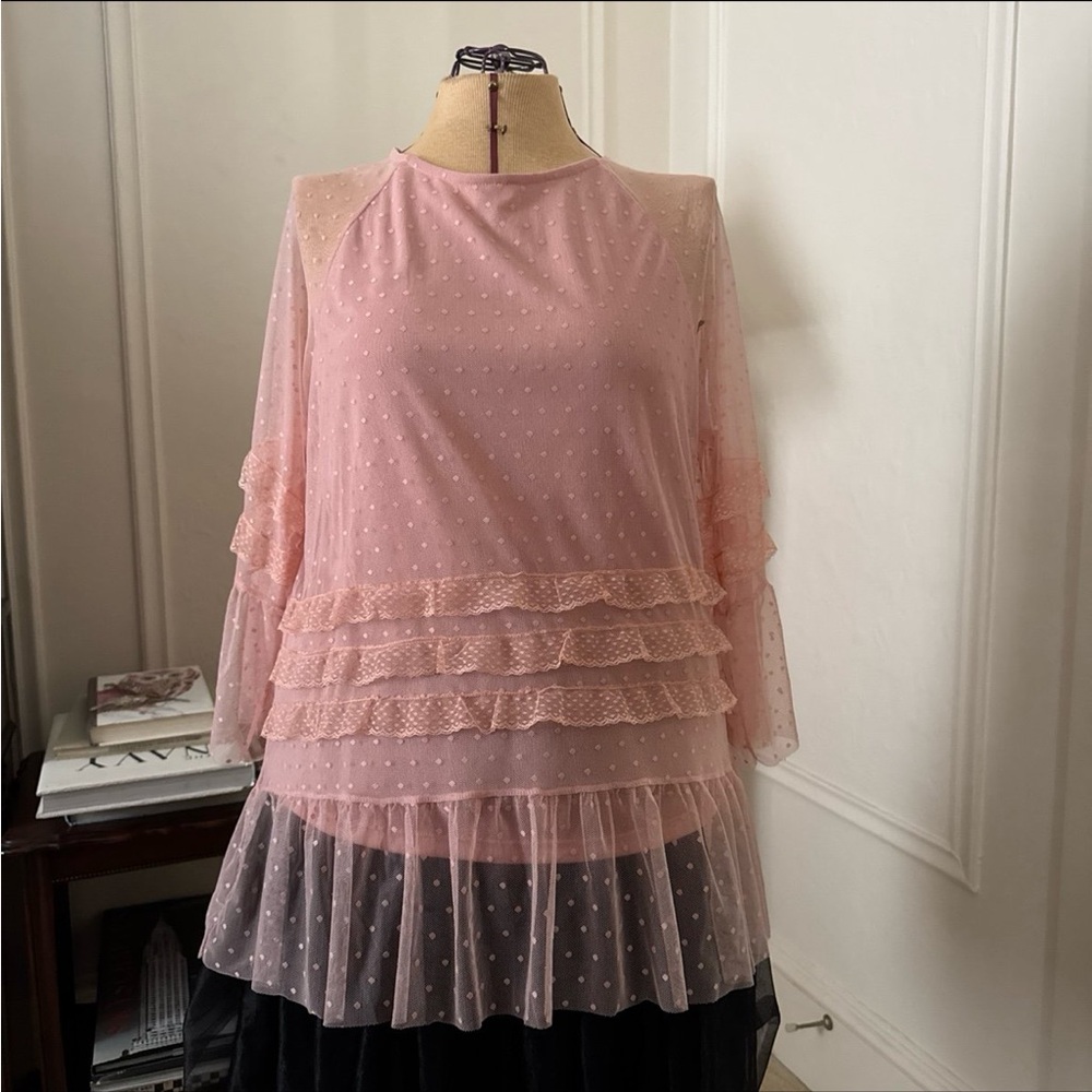 MOD X pink lace Top